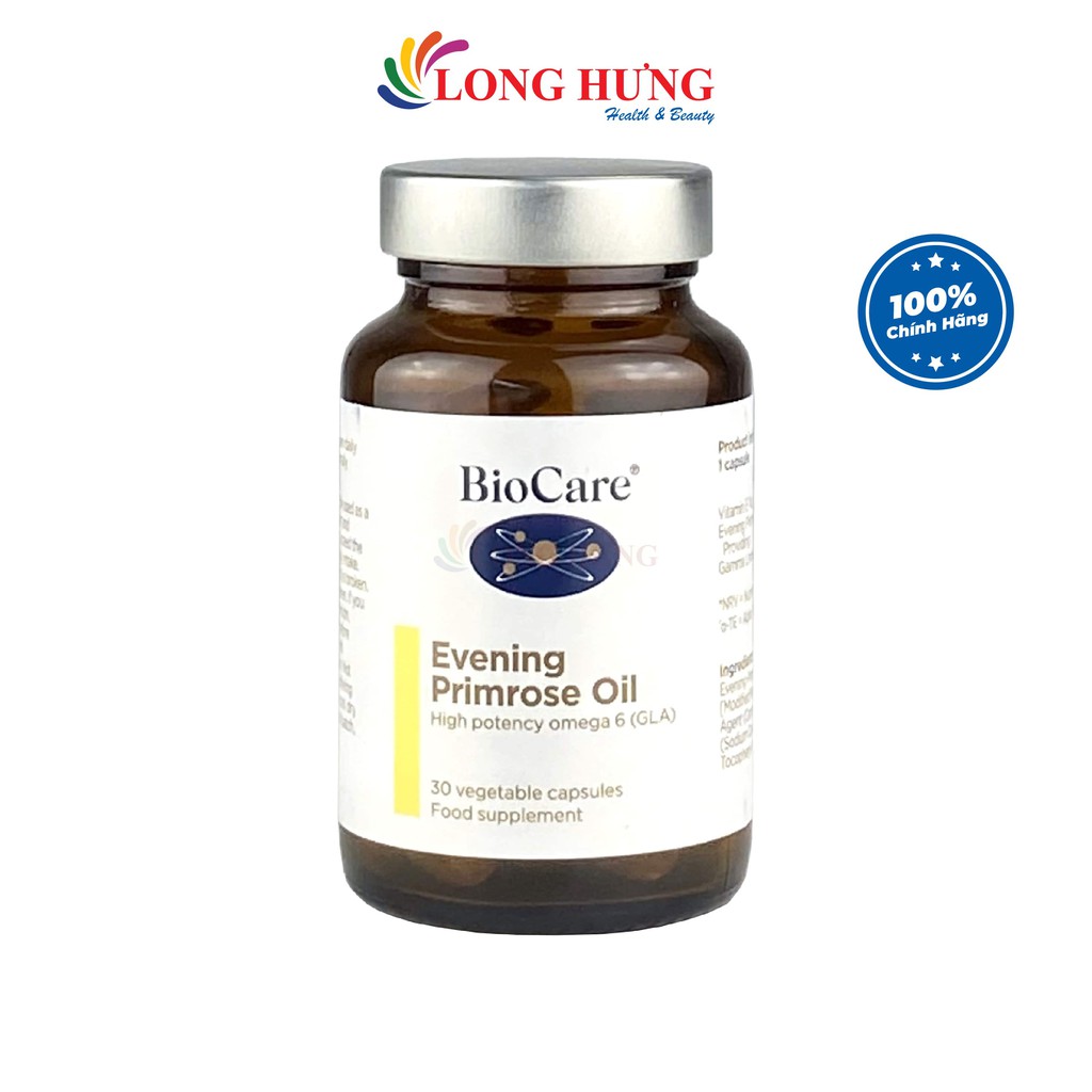 Viên uống BioCare Evening Primrose Oil tinh dầu hoa anh thảo hỗ trợ làm đẹp da