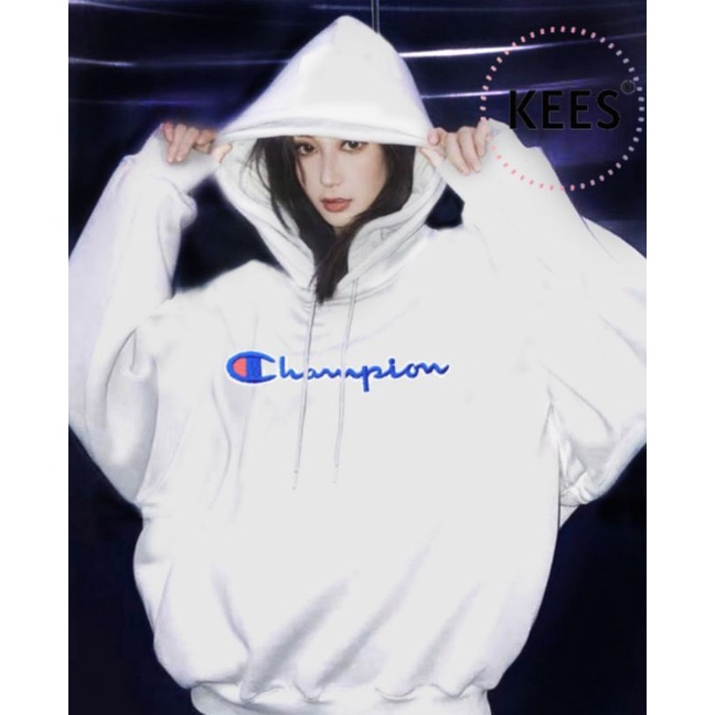 Áo Hoodie Champion Thêu Full Logo Vải Nỉ Bông Cotton - Hàng Cao Cấp