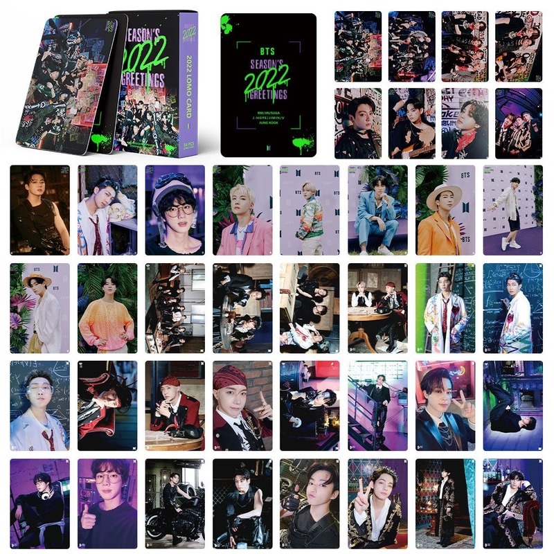 Set 54 ảnh thẻ LOMO hình nhóm nhạc BTS 2022 đẹp mắt