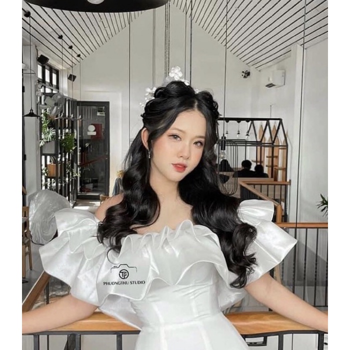 Choàng váy cưới đầm tiệc ty rời bèo dúng