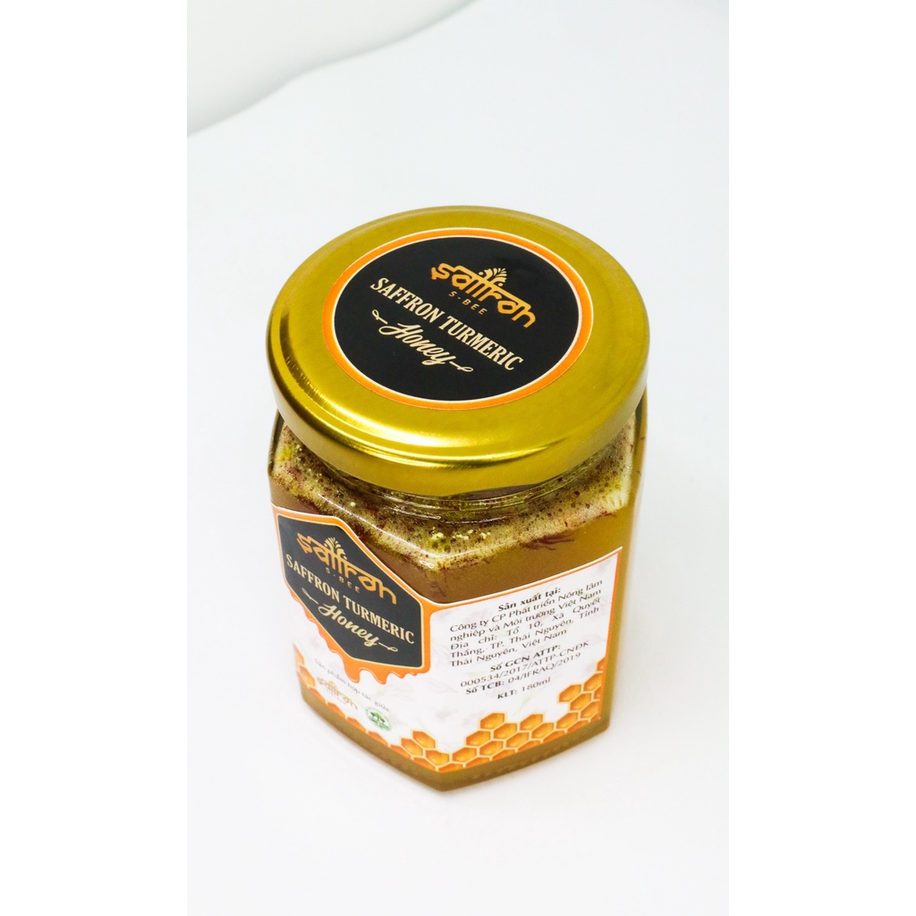 Saffron ngâm mật ong tinh nghệ thương hiệu Saffron Việt Nam hũ thủy tinh 180ml