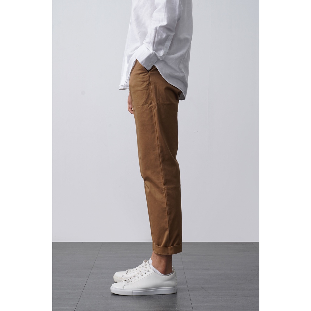 QUẦN KAKI NAM form slim crop nhiều màu có độ co giãn nhẹ - 10F21PCA002C | LA STORE MENSWEAR