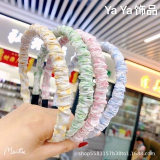 Bờm vải nhún in hình