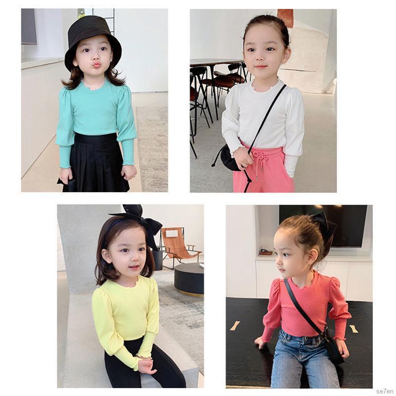 Áo Sweatshirt Tay Dài Thời Trang Mùa Thu Cho Bé Gái Từ 2 - 7 Tuổi