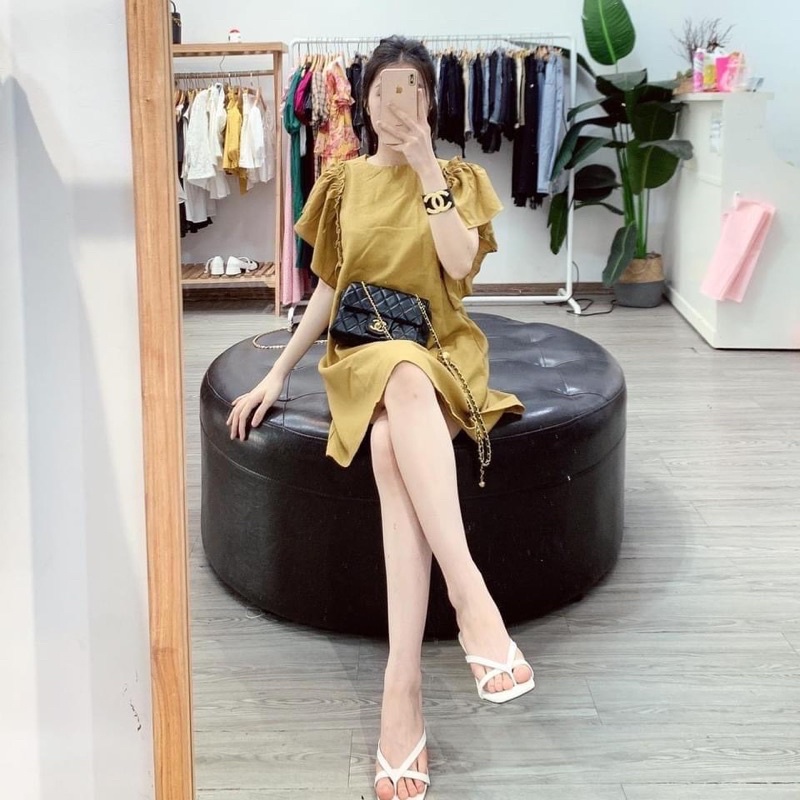 57k đầm fom suông chất tơ