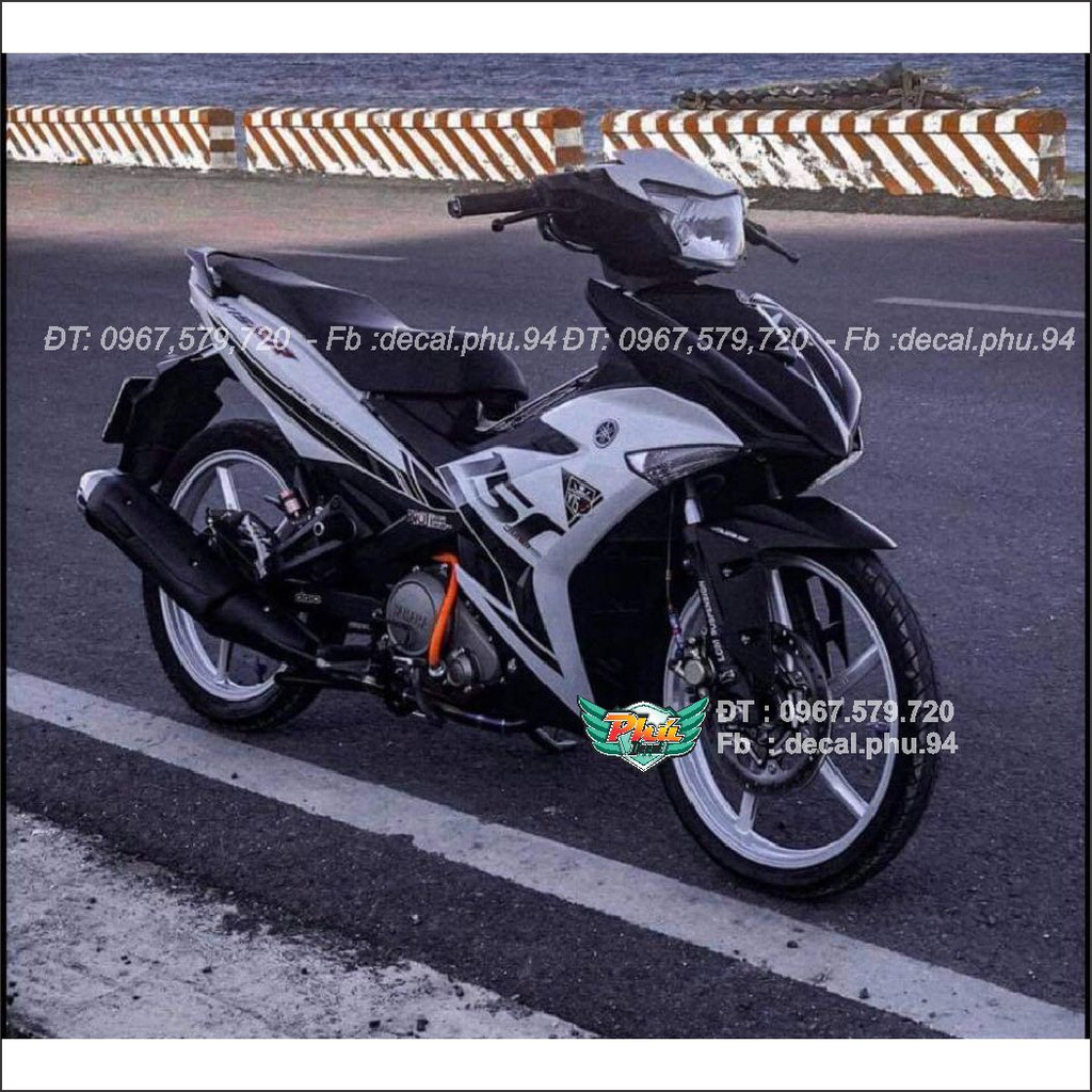 Tem Rời Exciter Y15Zr bạc đen (J)