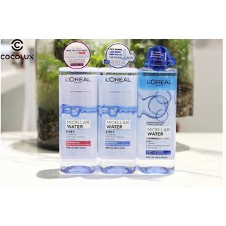 Nước tẩy trang Loreal - L'Oreal Paris 3-in-1 400ml💥Sạch sâu🌟Giữ ẩm🌟Mềm da🌟sữa rửa mặt l oreal-Loreal🌟