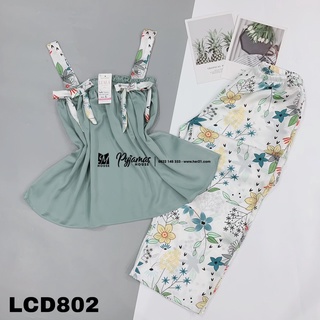 Bộ đồ ngủ - đồ mặc nhà satin hai dây quần dài - luala pyjamas