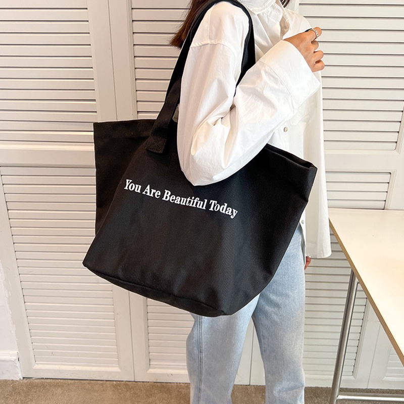 Túi Xách canvas Đeo Vai Sức Chứa Lớn Dành Cho Nữ