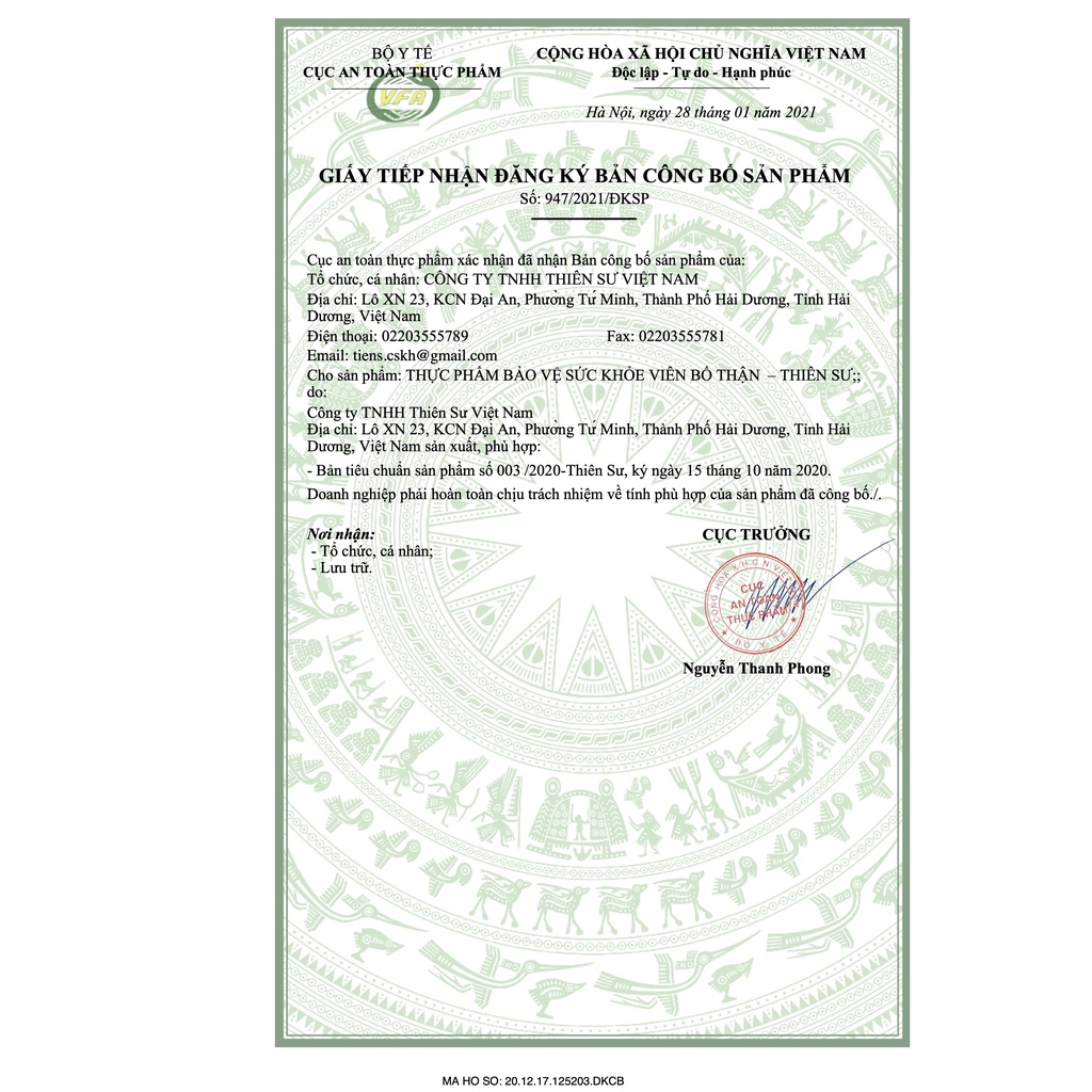 Viên bổ thận Tiens Thiên Sư bổ thận tráng dương tăng cường sinh lý hộp 60 viên