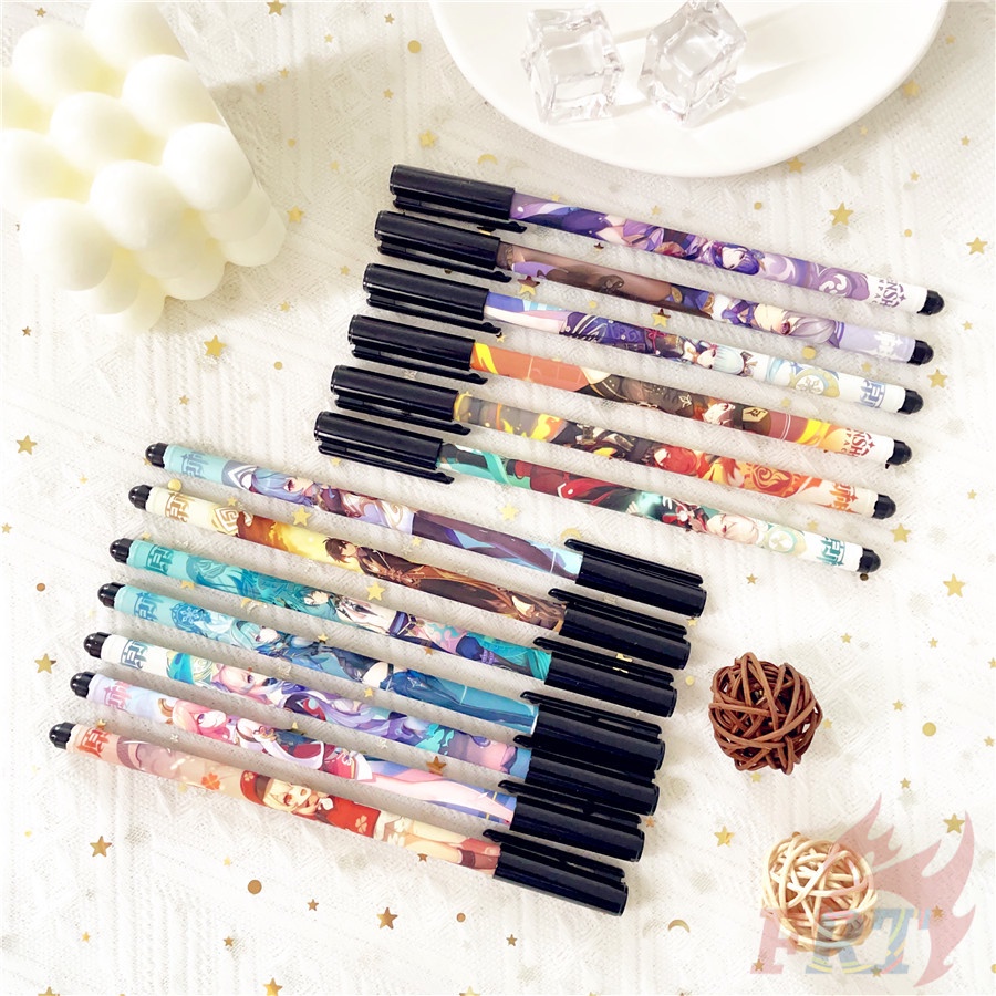 ❀ Bút Máy Q-1 Giúp Loại Bỏ Tác Động Tiện Lợi ❀ 1 Bút Morax Xiao Keqing Dùng Cho Văn Phòng Trường Học (17 Phong Cách)