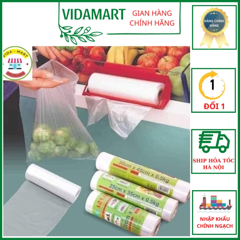 Sét 3 Túi Đựng Thực Phẩm Sinh Học Tự Hủy Mềm Mịn, Không Chứa Chất Bảo Quản, An Toàn Tuyệt Đối Cho Sức Khỏe SP001597