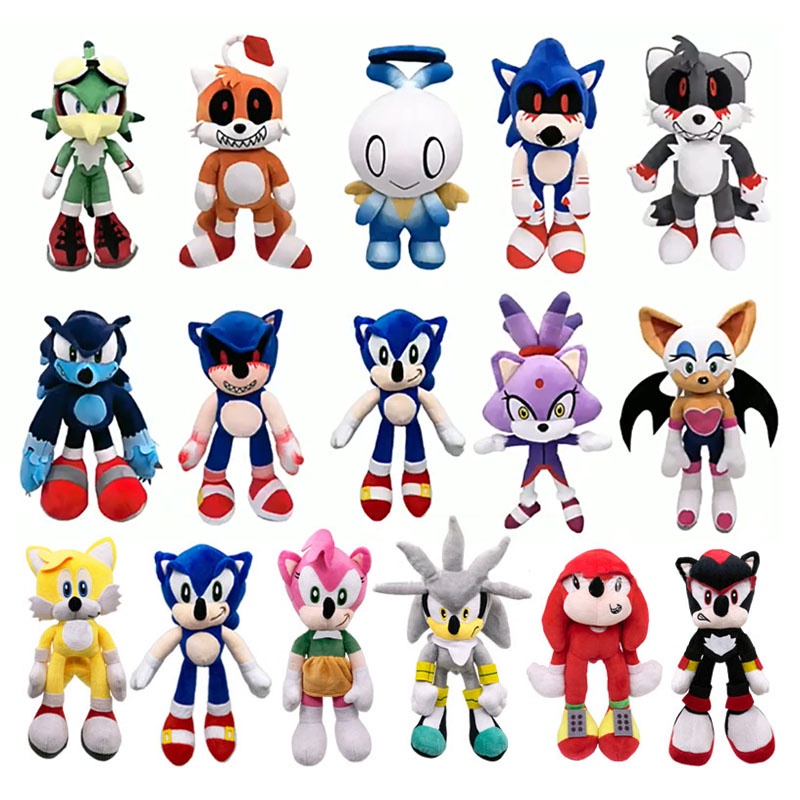 Đồ chơi nhồi bông sonic the hedgehog shadow 45cm - 20cm