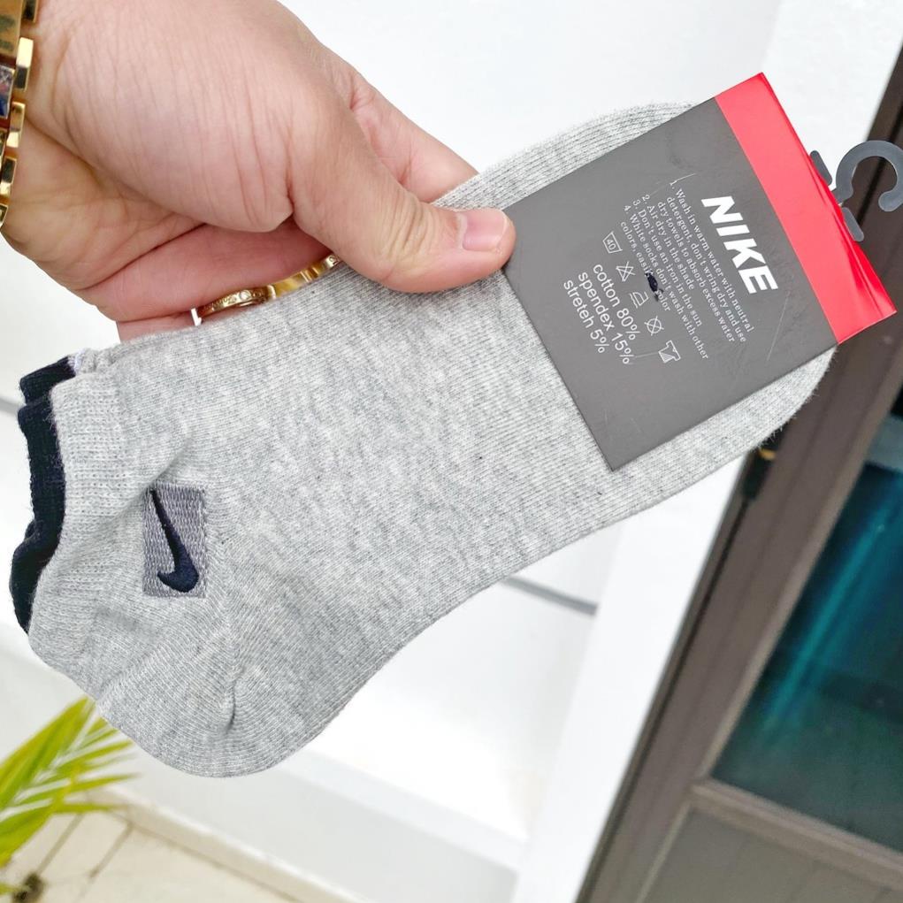 Tất Nam cổ ngắn NICE, Vớ Ngắn Nam Nữ thể thao vải cotton dày dặn, êm chân, thoáng khí NICE-01