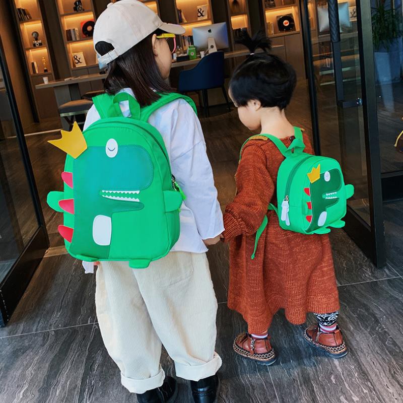 Backpack for kindergarten pupils / boy / girl dinosaur cute cartoon baby / baby's going out bag