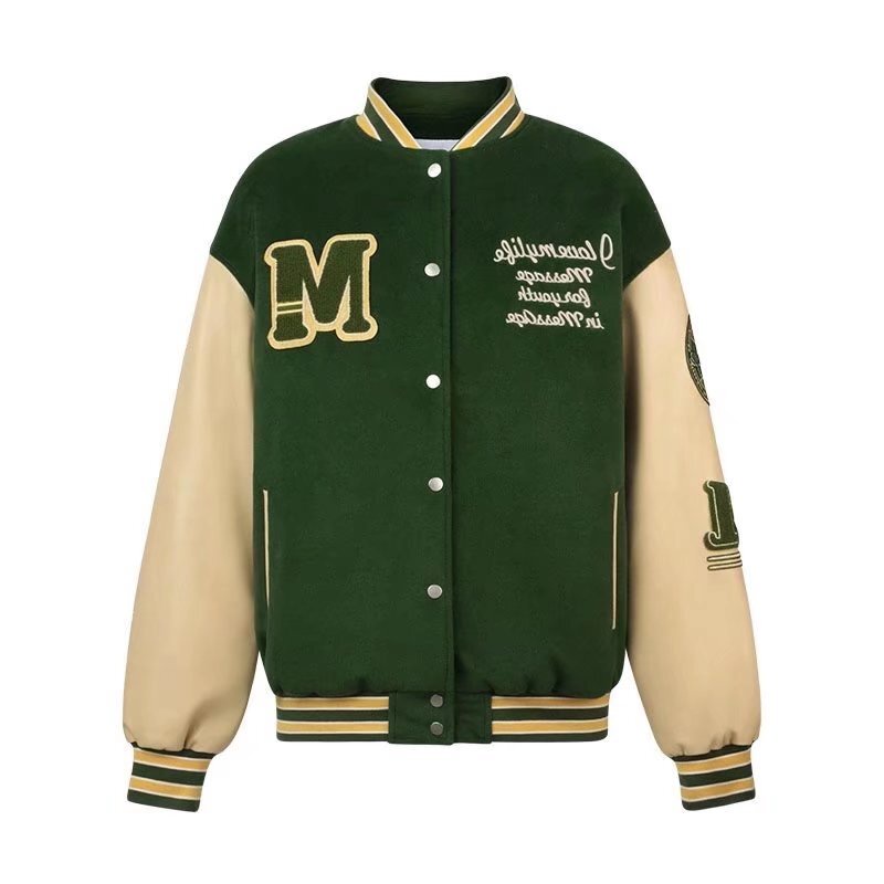 Áo Khoác Bóng Chày Dáng Rộng Phong Cách Hiphop Thời Trang