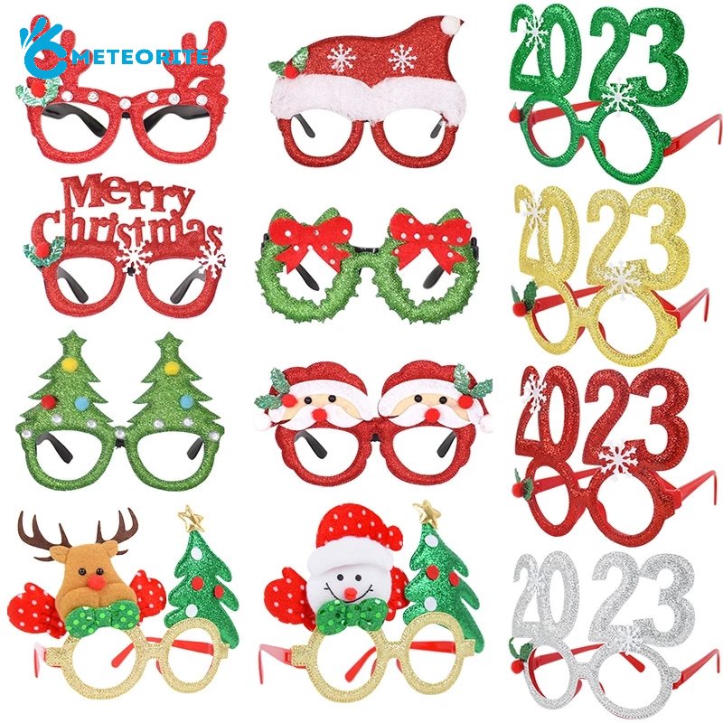 1 Khung Kính Bằng Giấy Hình Ông Già Noel / Cây Thông Vui Nhộn Trang Trí Giáng Sinh / Năm Mới / Quà Tặng Cho Bé