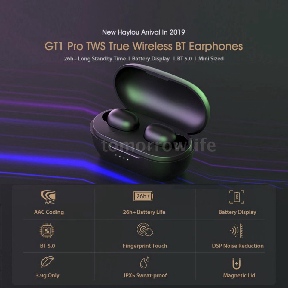 GIÁ BẤT DIỆT ## Bộ Tai Nghe Không Dây Bluetooth 5.0 Aac Dsp Xiaomi Haylou Gt1 Pro Tws Chống Ồn Kèm Phụ Kiện ** GIÁ BẤT D