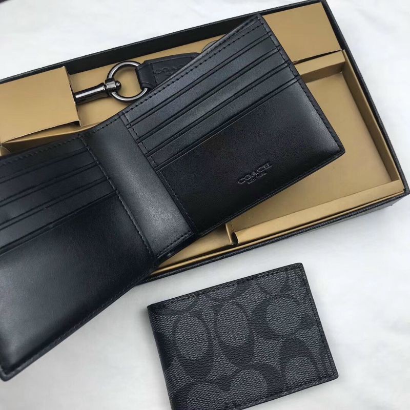 VÍ NAM SỌC XANH KÈM VÍ NHỎ