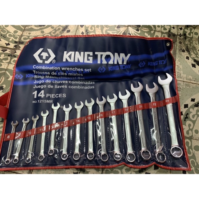 1215MR Bộ cờ lê vòng miệng 14 chi tiết Kingtony