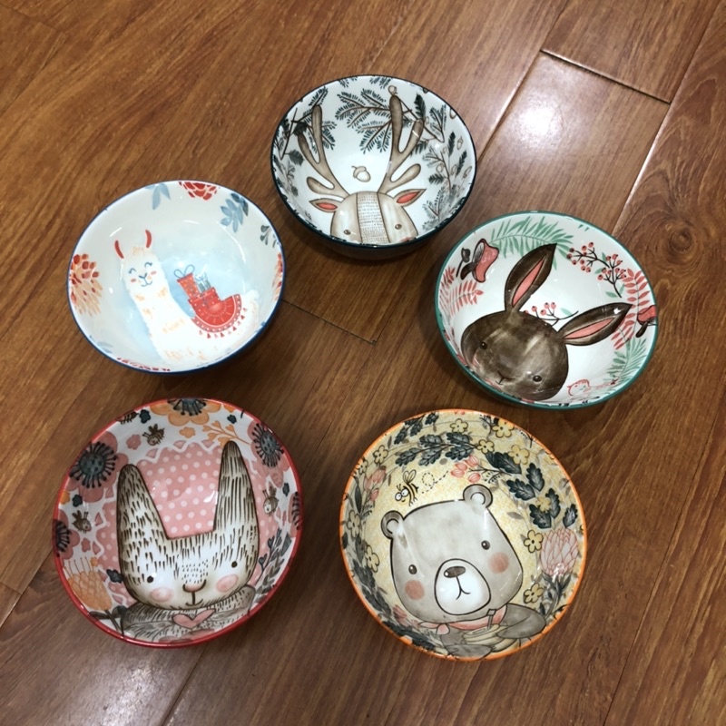 Set 6 bát mix hình ngẫu nhiên