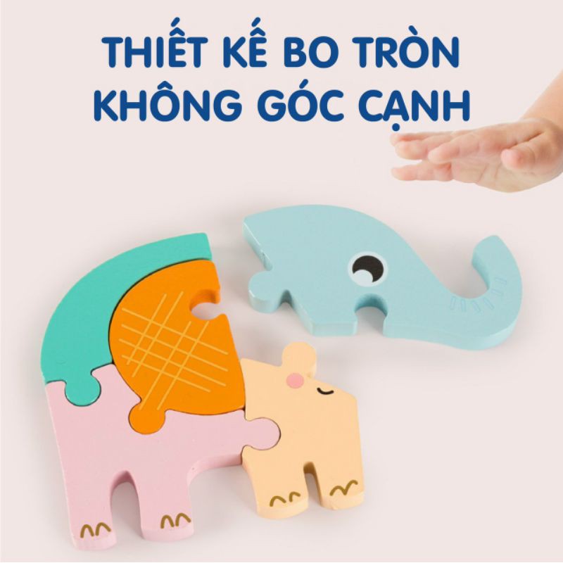 Bộ đồ chơi ghép hình bằng gỗ cho bé nhiều chủ đề