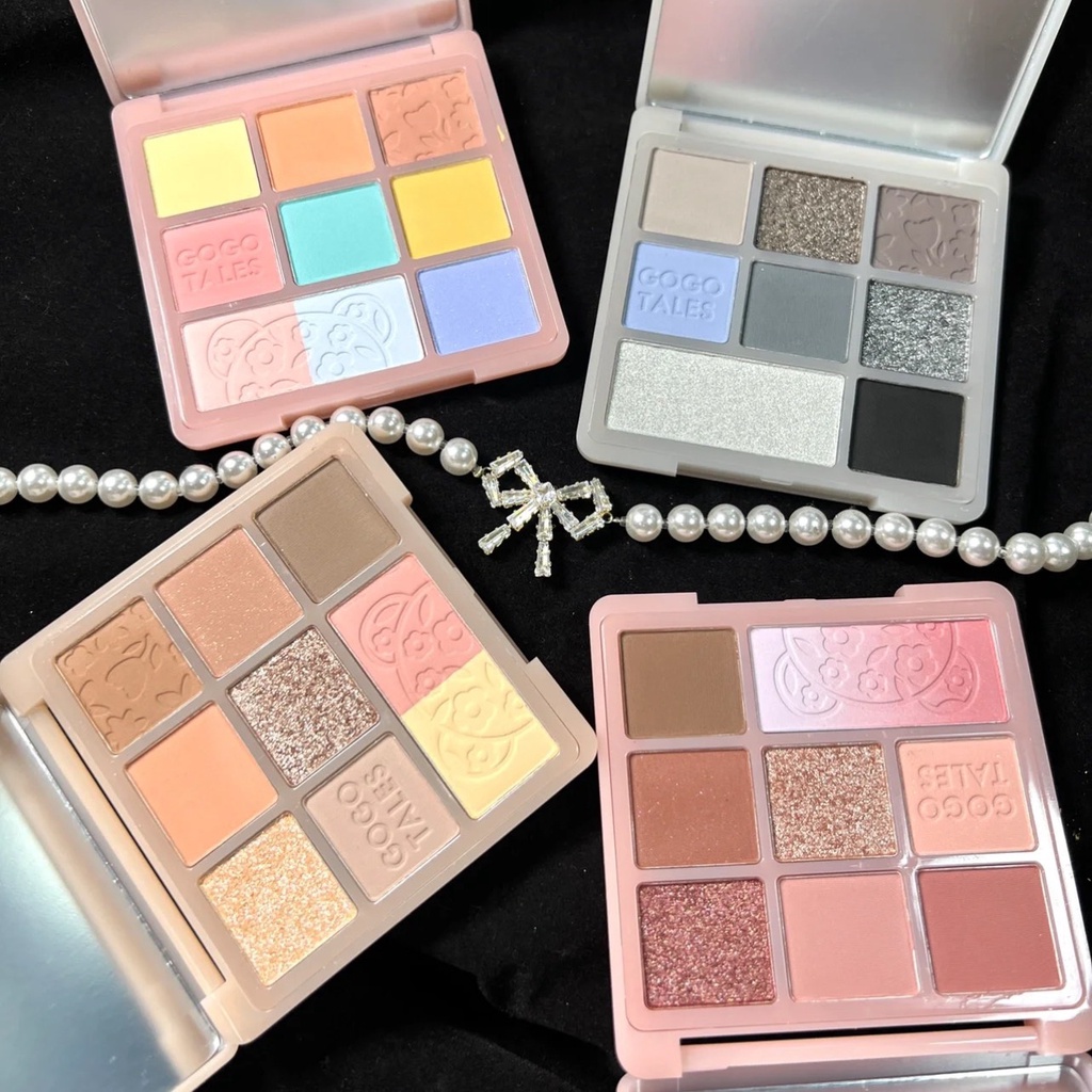 Bảng mắt gấu GOGO TALES  Garden Bear Eyeshadow Palette GT405 hoa cúc 8 màu Heartbeat Star Yarn Eyeshadow GT181 GOGO118