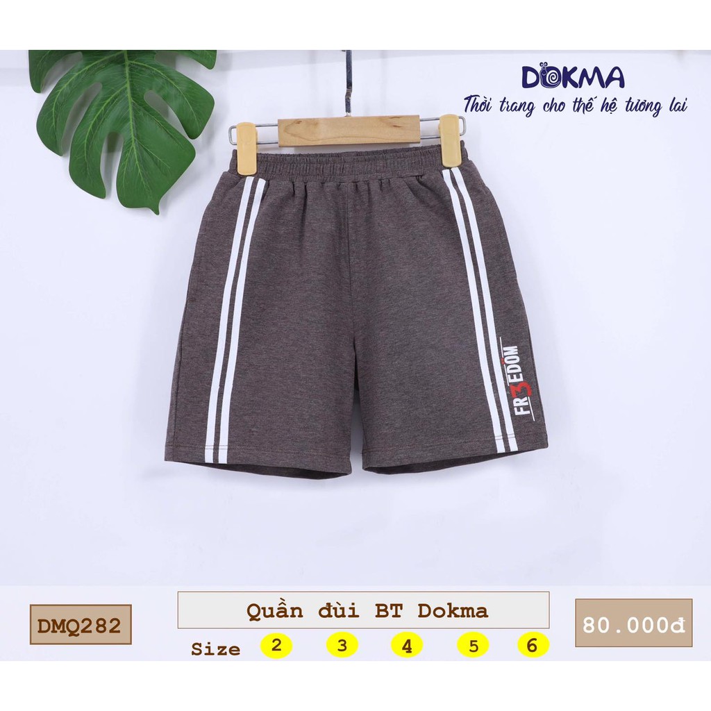 Quần Short cotton Dokma cho bé trai(2-6 tuổi) DMQ282