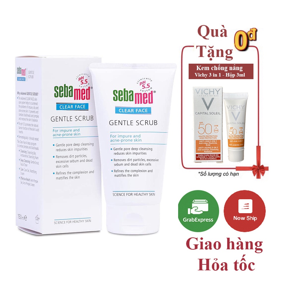 Tẩy tế bào chết Sebamed pH5.5 Clear Face Gentle Scrub 150ml