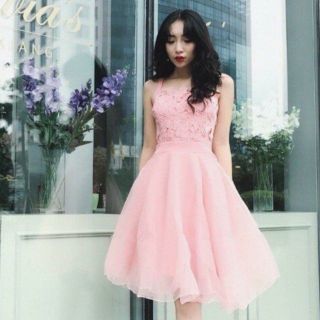 Đầm 2 dây ren lưới