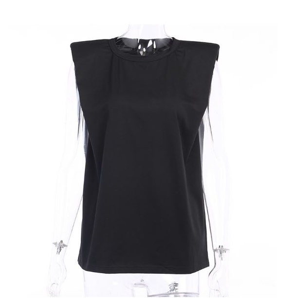 Áo thun tay ngắn độn vai ba basic dễ kết hợp HAC132 Hỉn Hỉn Store