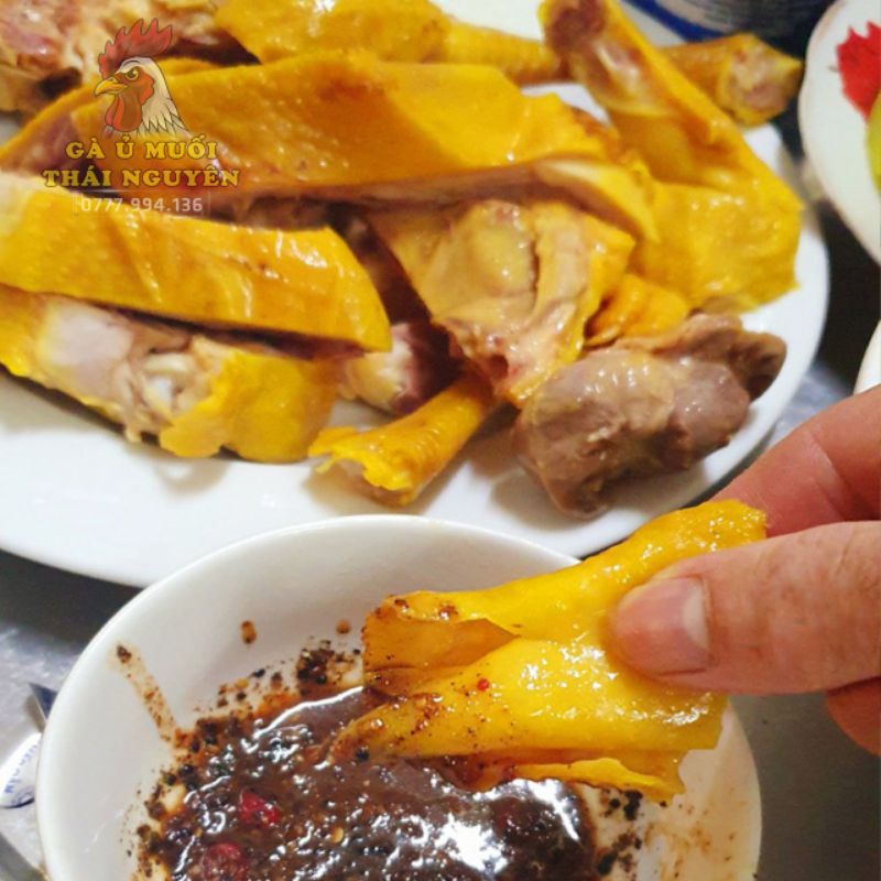 GÀ Ủ MUỐI HOA TIÊU NGUYÊN CON