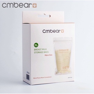 Hộp túi trữ sữa cmbear gia đình gấu 30 túi 220 ml