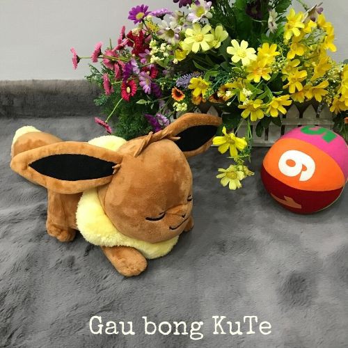 Gấu bông - Eevee nằm ngủ