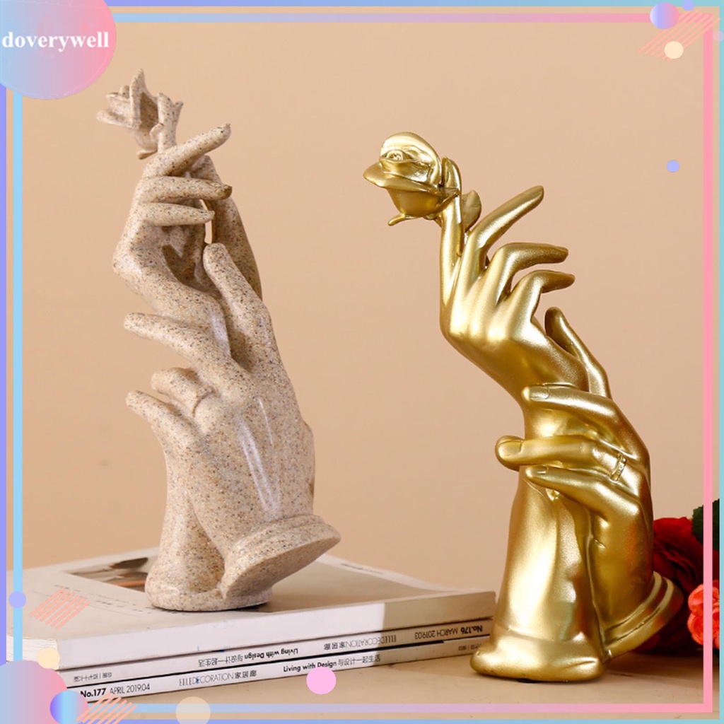 Bức tượng trang trí hình bàn tay bằng nhựa resin phong cách sáng tạo thích hợp trang trí nhà cửa