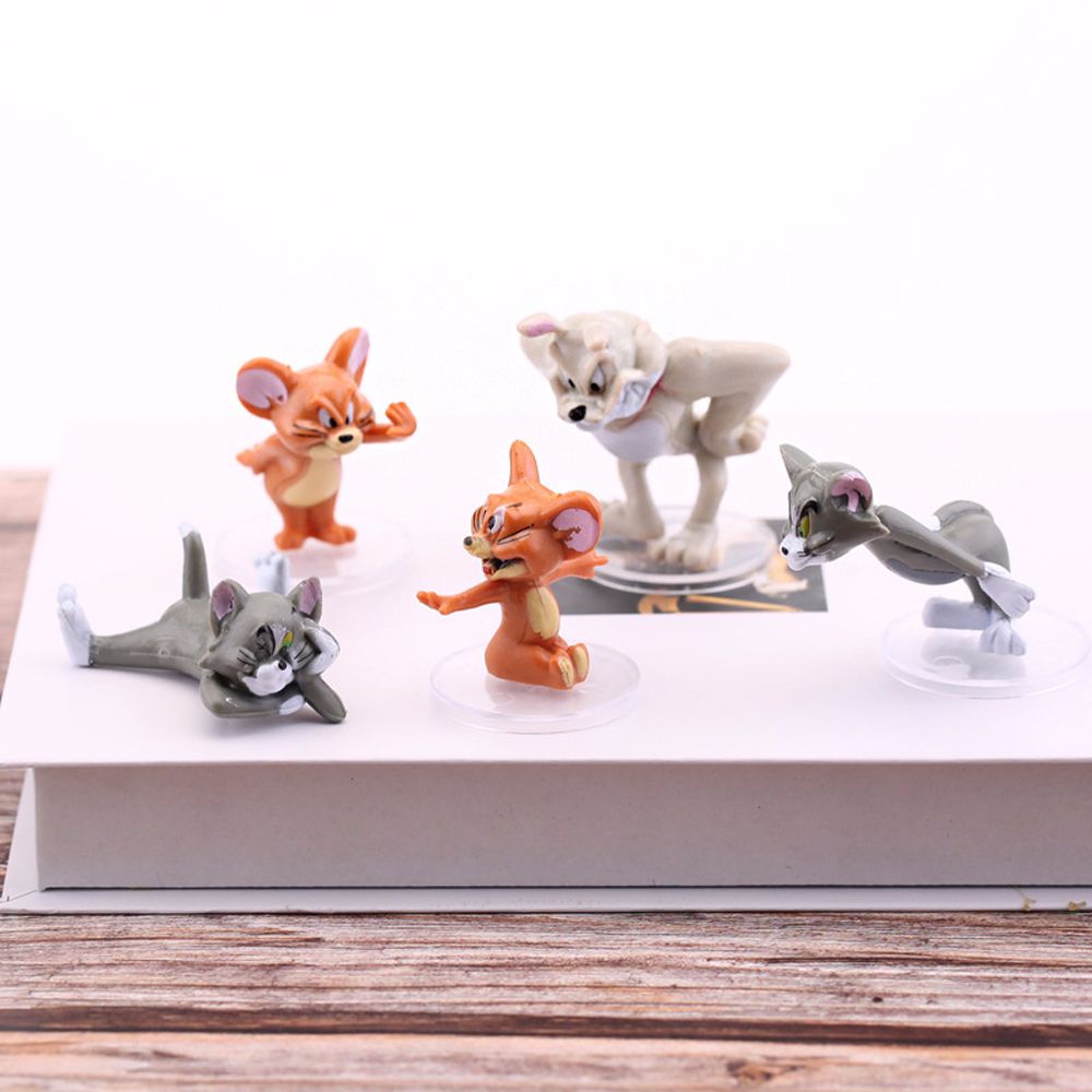 Set 5 Mô Hình Đồ Chơi Nhân Vật Hoạt Hình Tom Và Jerry Bằng Pvc