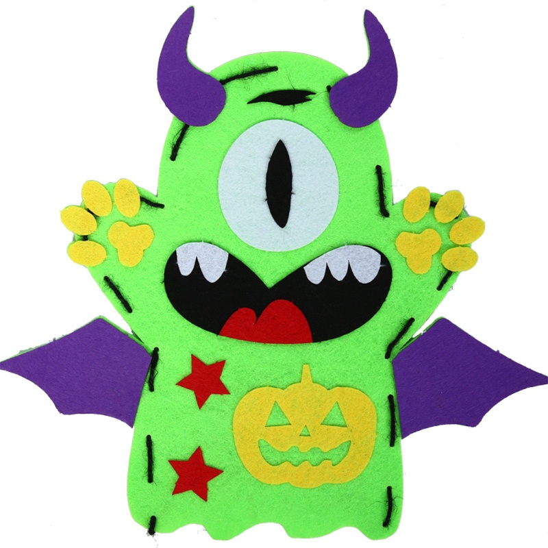 Con Rối Đeo Tay DIY 6 Họa Tiết Halloween Dễ Thương Cho Bé Gái