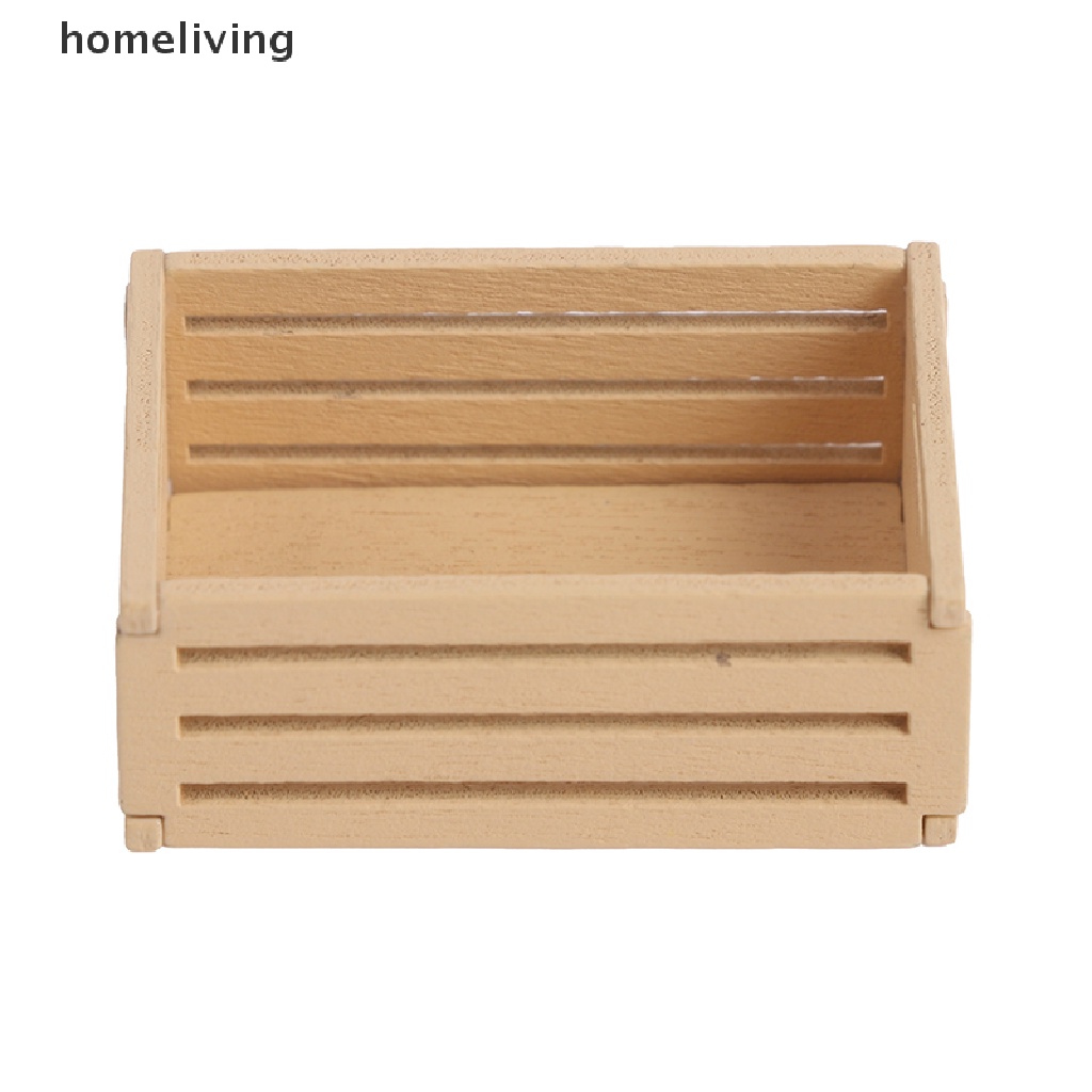 Bộ 3 Khung Trái Cây Mini Bằng Gỗ Tỉ Lệ 1: 12 Trang Trí Nhà Búp Bê