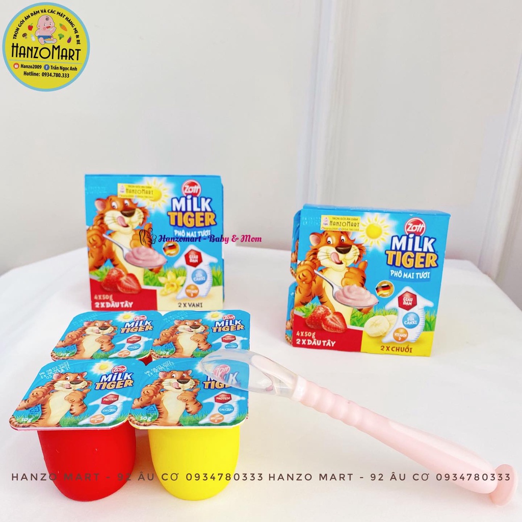 Sữa chua phô mai tươi Milk Tiger Đức 6m+