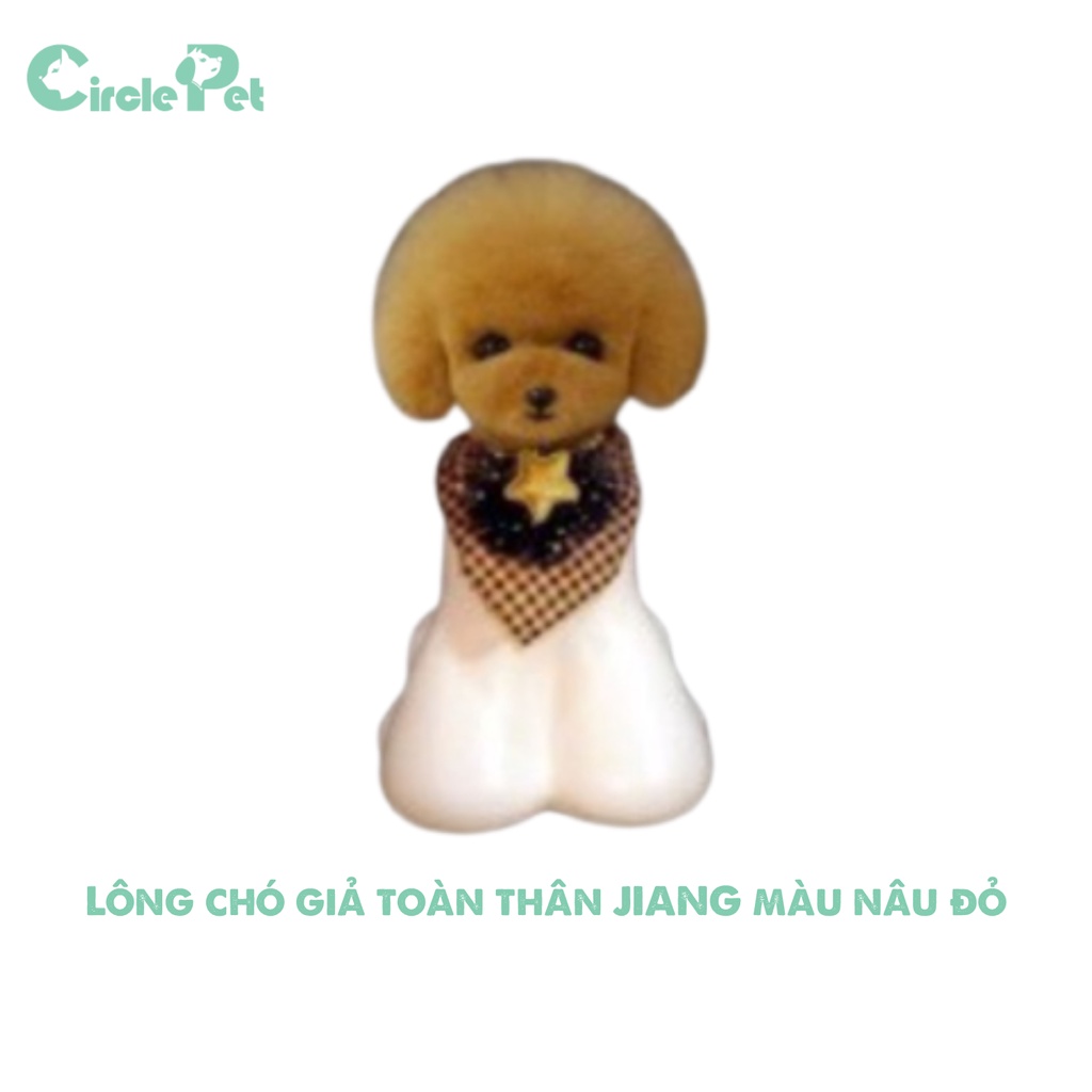 Lông Đầu Chó Giả Teddy JIANG Nhiều Màu Sắc Luyện Tập Và Cắt Tỉa Lông Chó Chuyên Nghiệp - Circle Pet