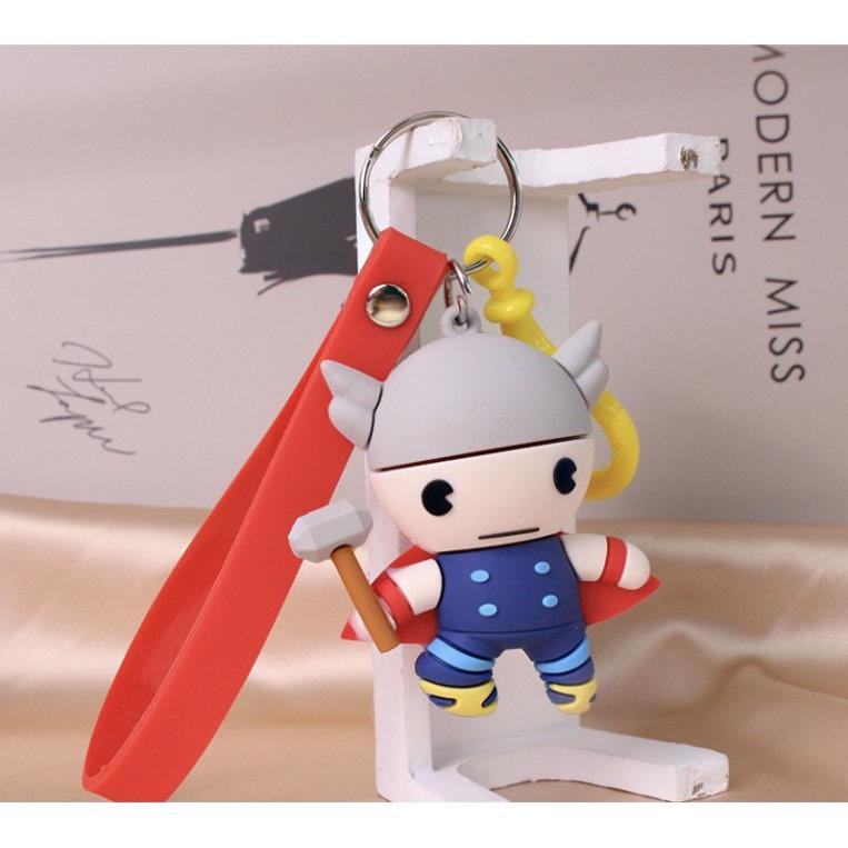 Charm /Jibitz gắn dép CROCS - MÓC CHÌA KHÓA BA LÔ thời trang siêu nhân Marvel