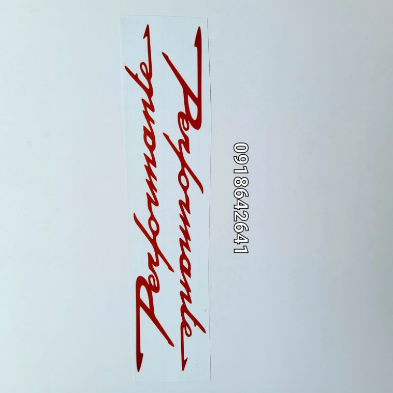 Bộ tem chữ performante chìm đủ màu