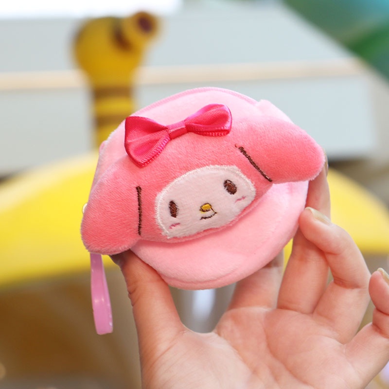 Sanrio Túi Tròn Mini Đựng Tiền Xu / Tai Nghe Tiện Dụng