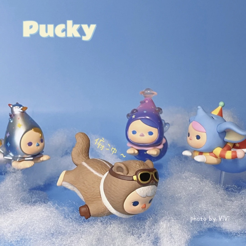★Hgtoys★Búp Bê Popmart PUCKY Flight Series Mystery Trang Trí