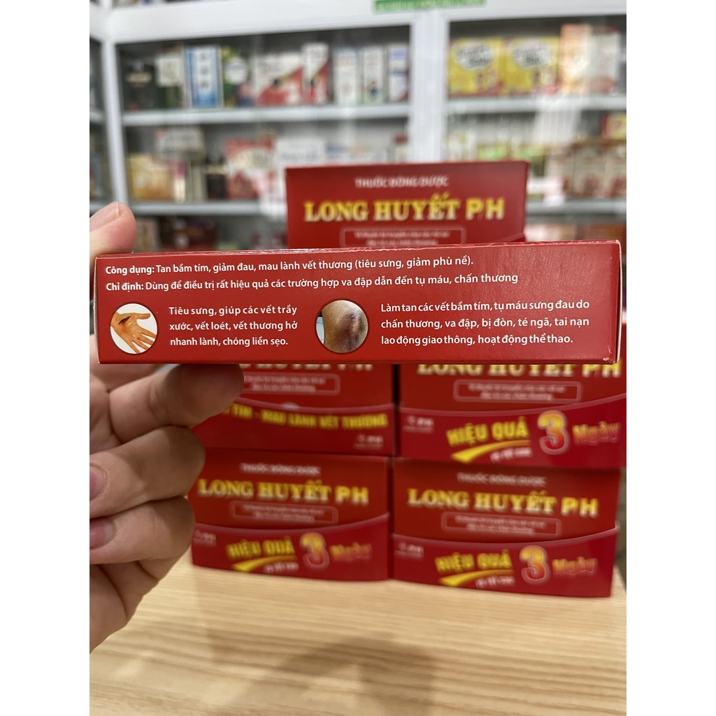 Long huyết PH - Tan bầm tím, giảm phù nề, mau lành vết thương