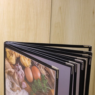 Bìa menu cỡ A4 8 trang 16 mặt
