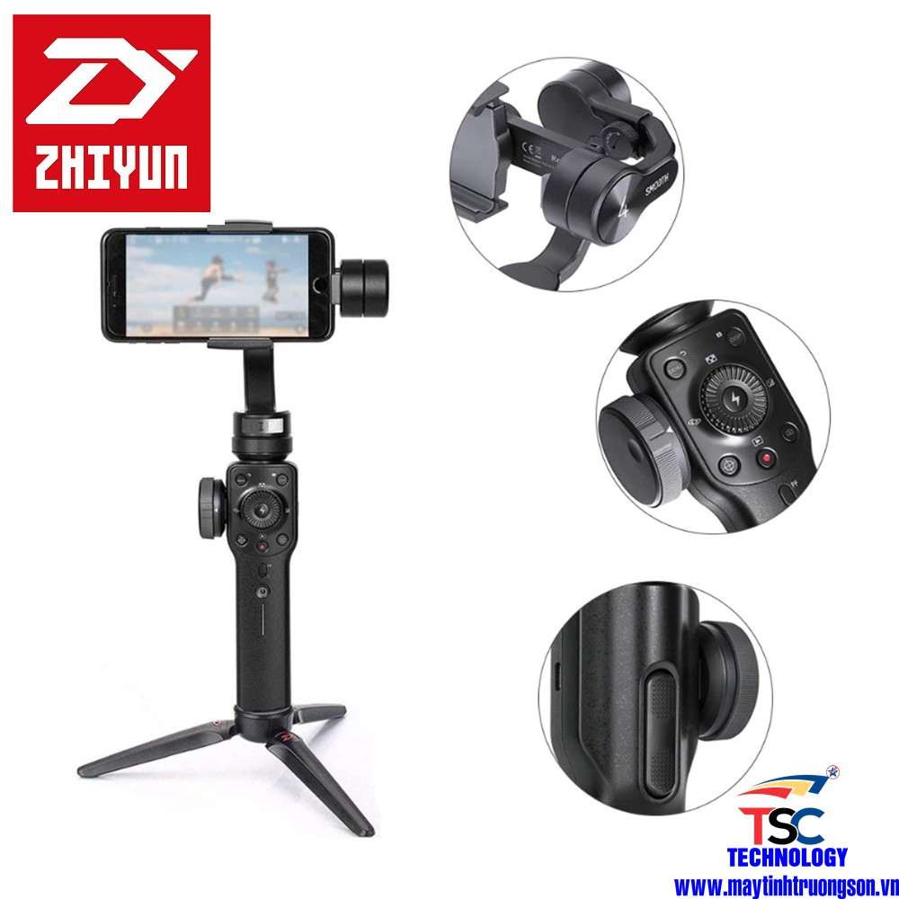 Gimbal Chống Rung Cho Điện Thoại Zhiyun Smooth 4 Bản Quốc Tế Bảo Hành 12 Tháng | BigBuy360 - bigbuy360.vn