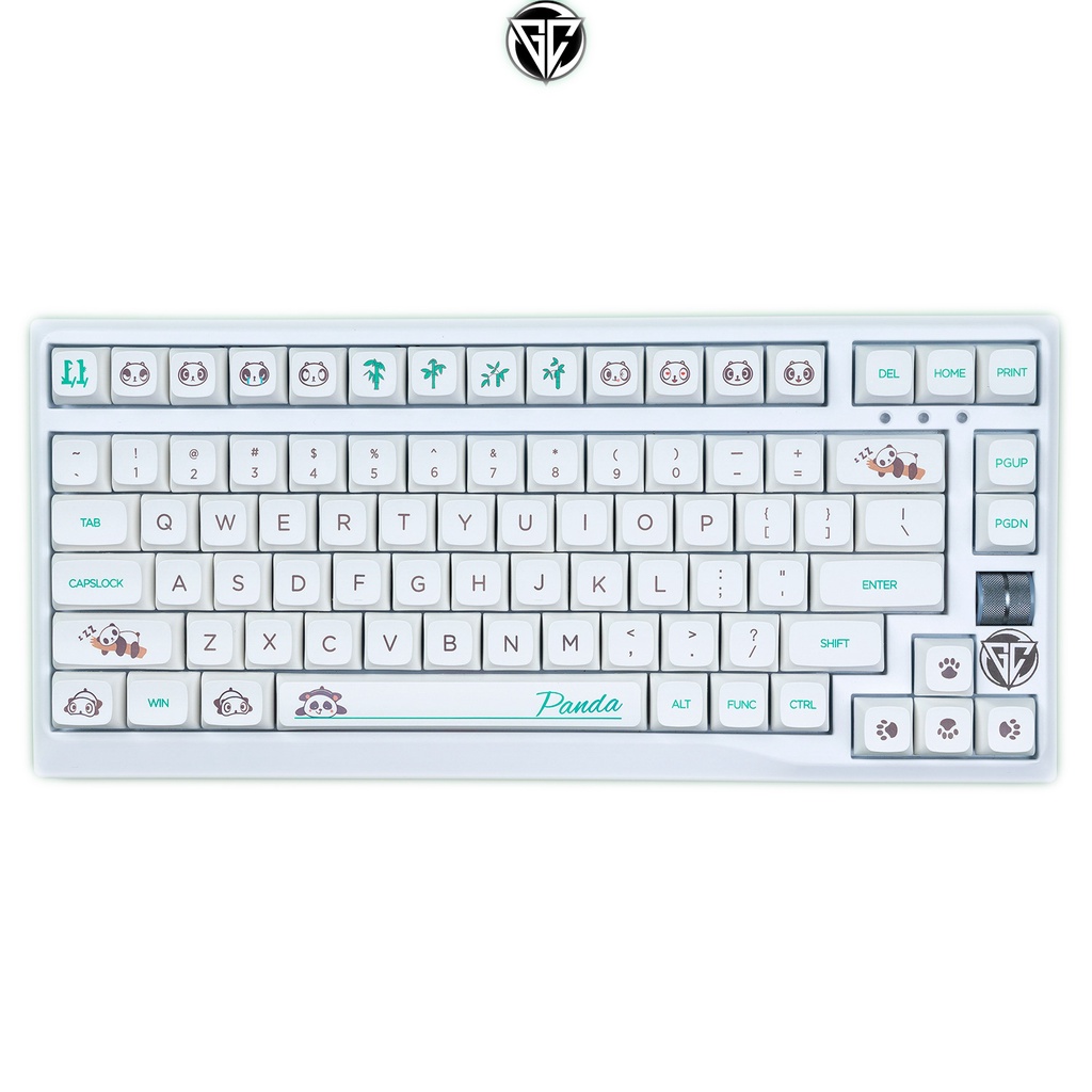 Keycap PANDA 134 nút bàn phím cơ Thick PBT dày 1.5MM XDA cao 9.5MM