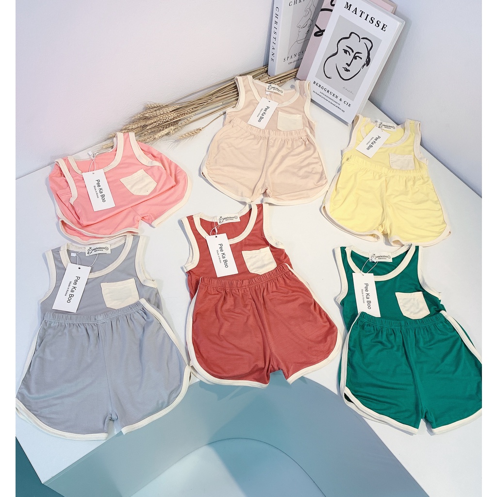 Bộ thun lạnh 22 cực mát cho bé trai bé gái - BTL22