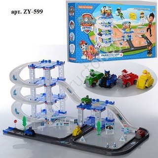 BỘ LẮP RÁP CÔNG TRÌNH NHÀ XE 3 TẦNG CHÓ CỨU HỘ PAW PATROL